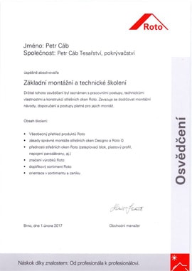 Základní montážní a technické školení